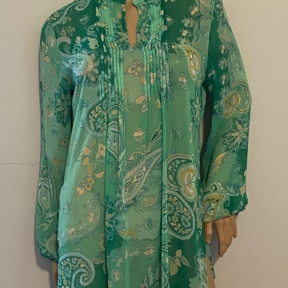 Suzan graver size paisley print shirt